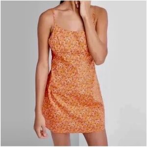 Wild Fable orange floral mini dress